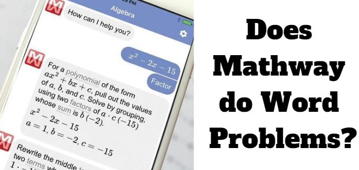 does mathway do word problems