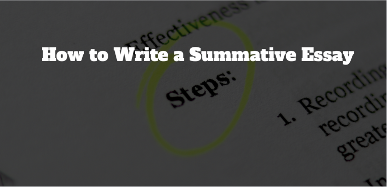 summative essay example
