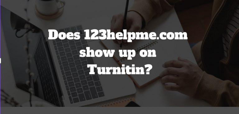 Does 123helpme.com show up on Turnitin?