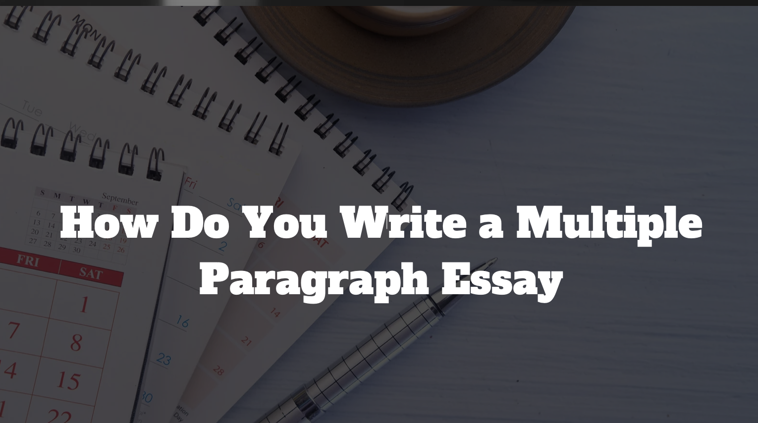 create Multiple Paragraph Essay