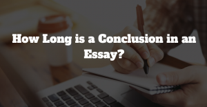 how long should a conclusion be in a essay