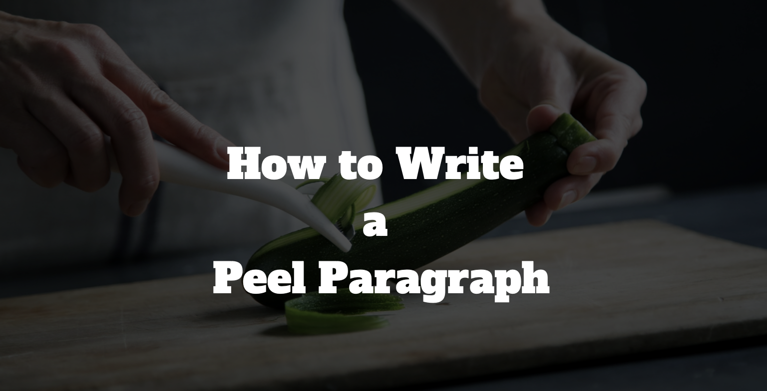 how to write a peel paragraph