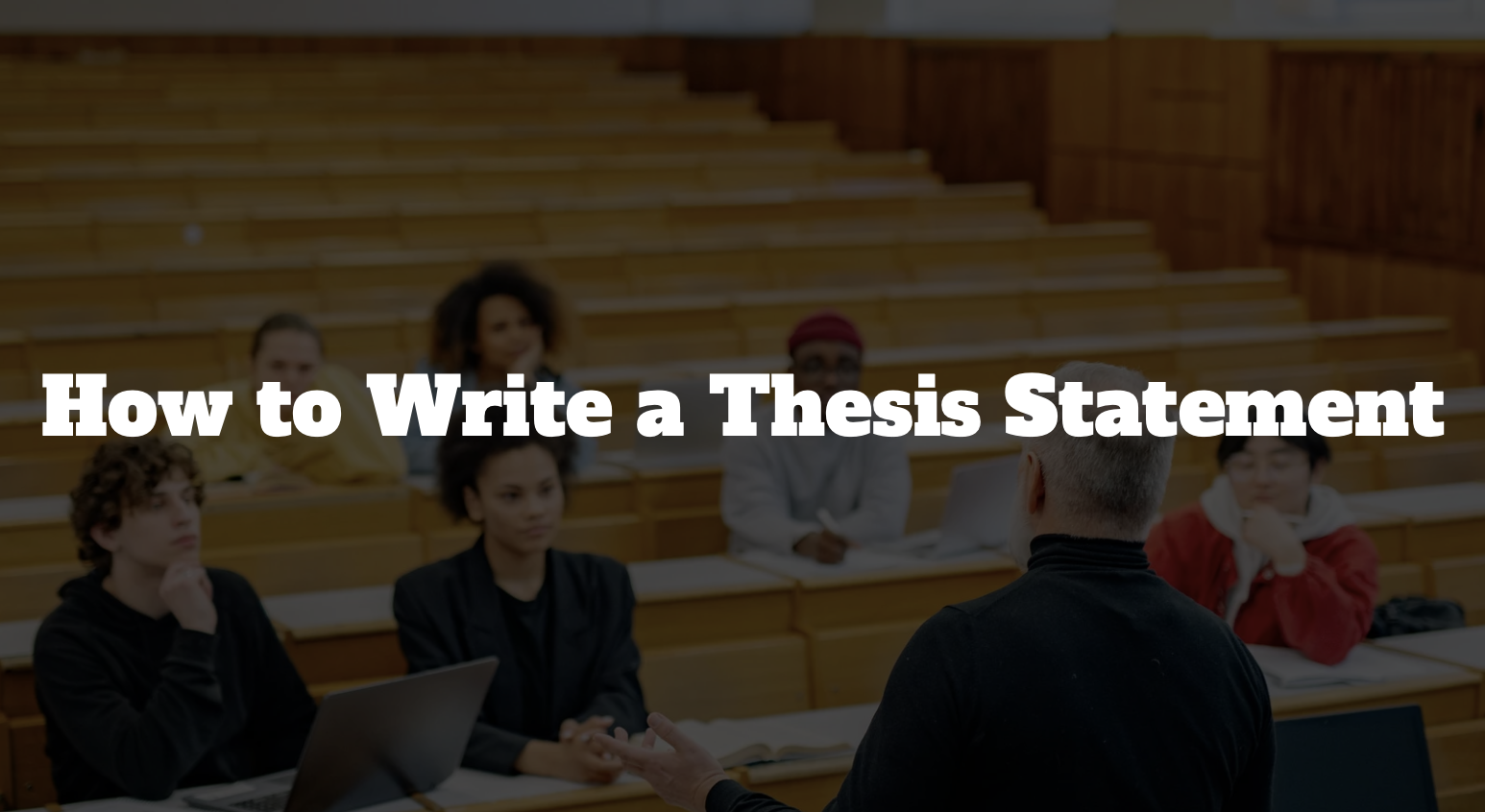 how to start a thesis statement